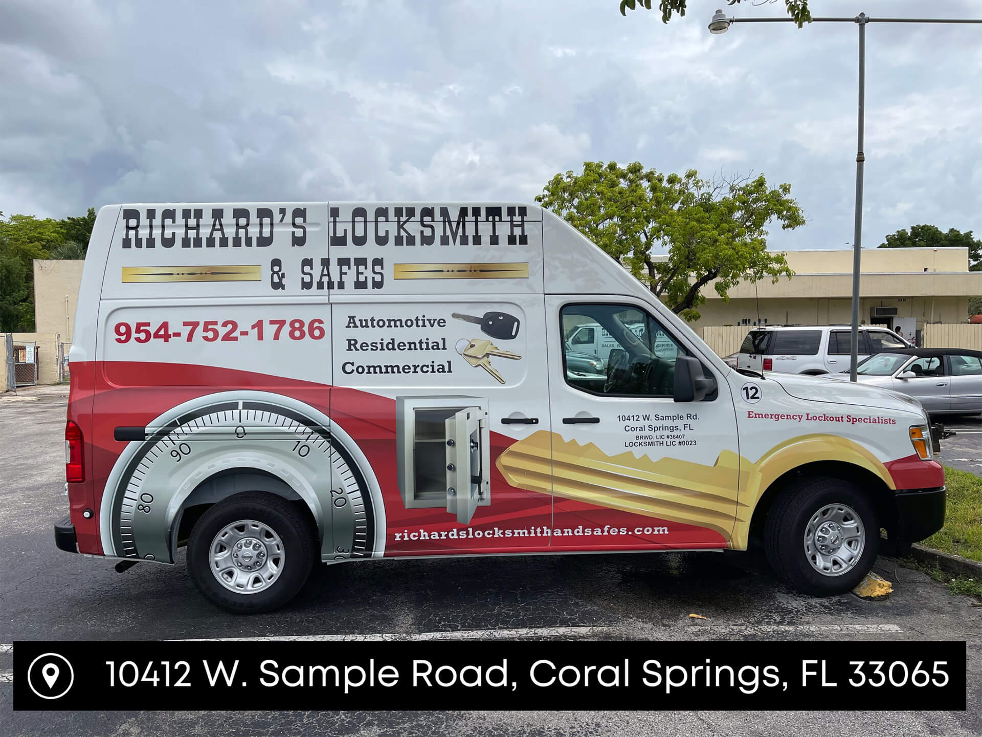 Richard’s Locksmith & Safes service van